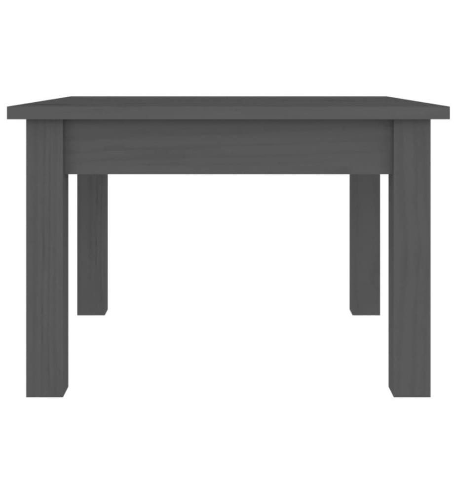 Couchtisch Grau 45x45x30 cm Massivholz Kiefer