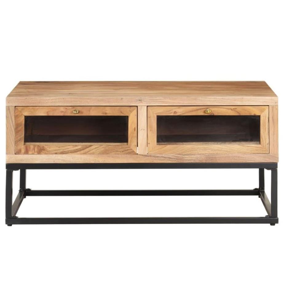 Couchtisch 90x60x40 cm Massivholz Akazie