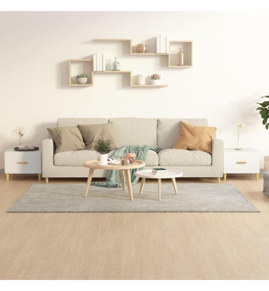 Couchtische 2 Stk. Weiss 50x50x40 cm Holzwerkstoff