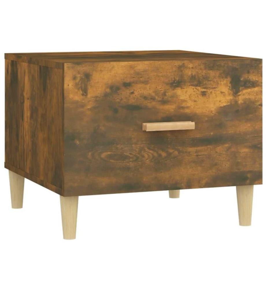 Couchtisch Räuchereiche 50x50x40 cm Holzwerkstoff