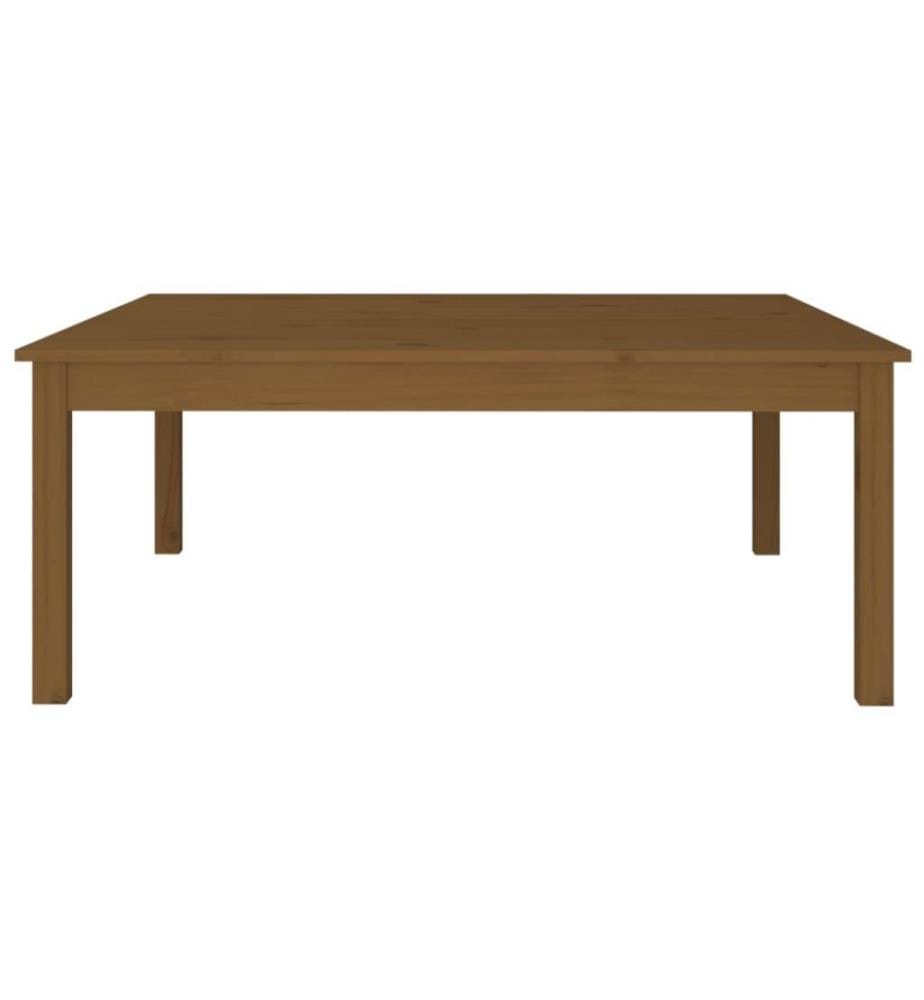 Couchtisch Honigbraun 100x100x40 cm Massivholz Kiefer