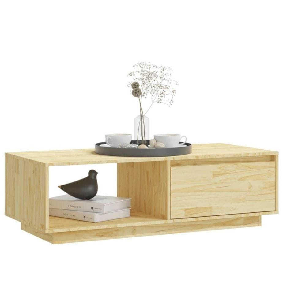 Couchtisch 110x50x33,5 cm Massivholz Kiefer