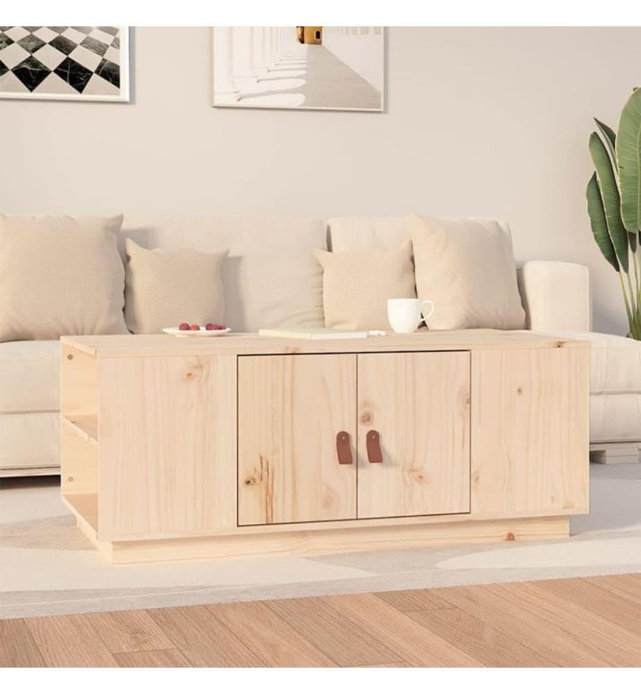 Couchtisch 100x50x41 cm Massivholz Kiefer