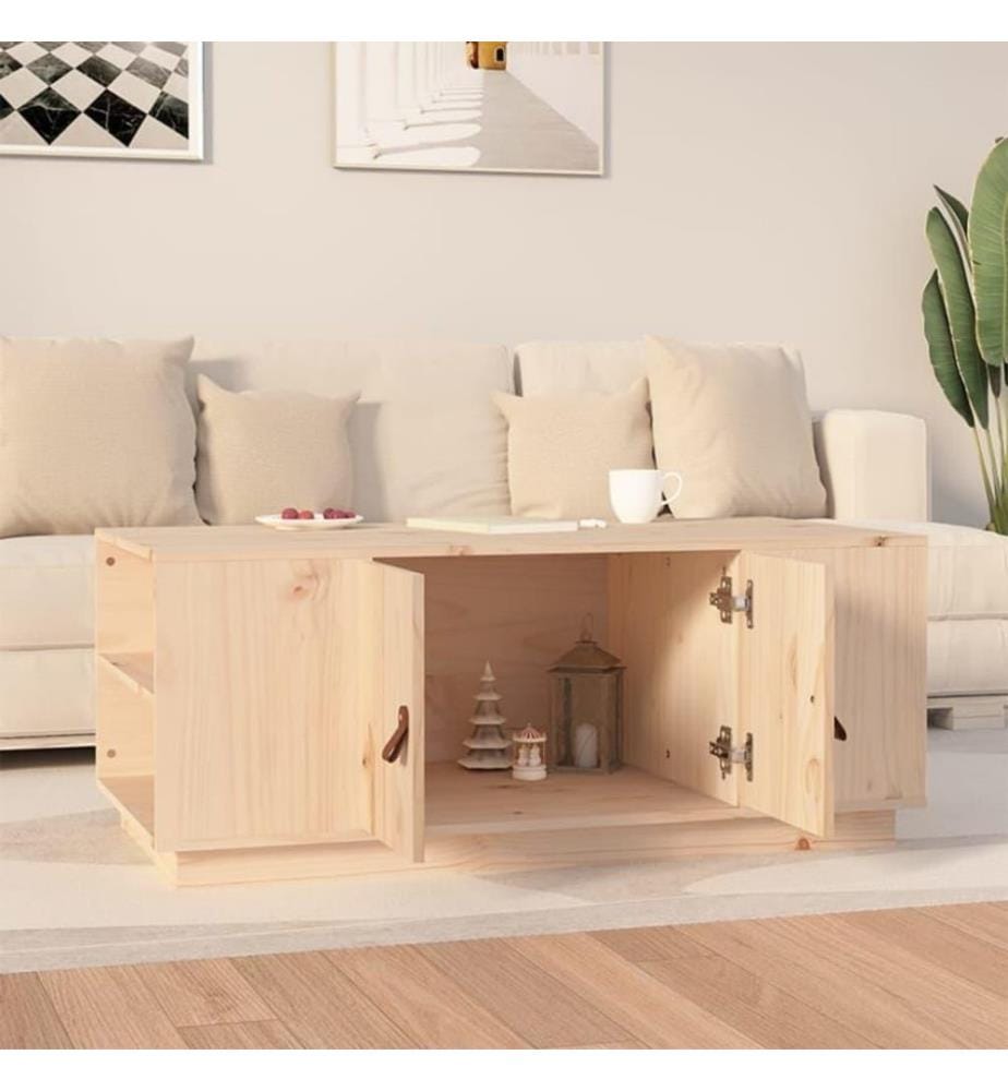 Couchtisch 100x50x41 cm Massivholz Kiefer