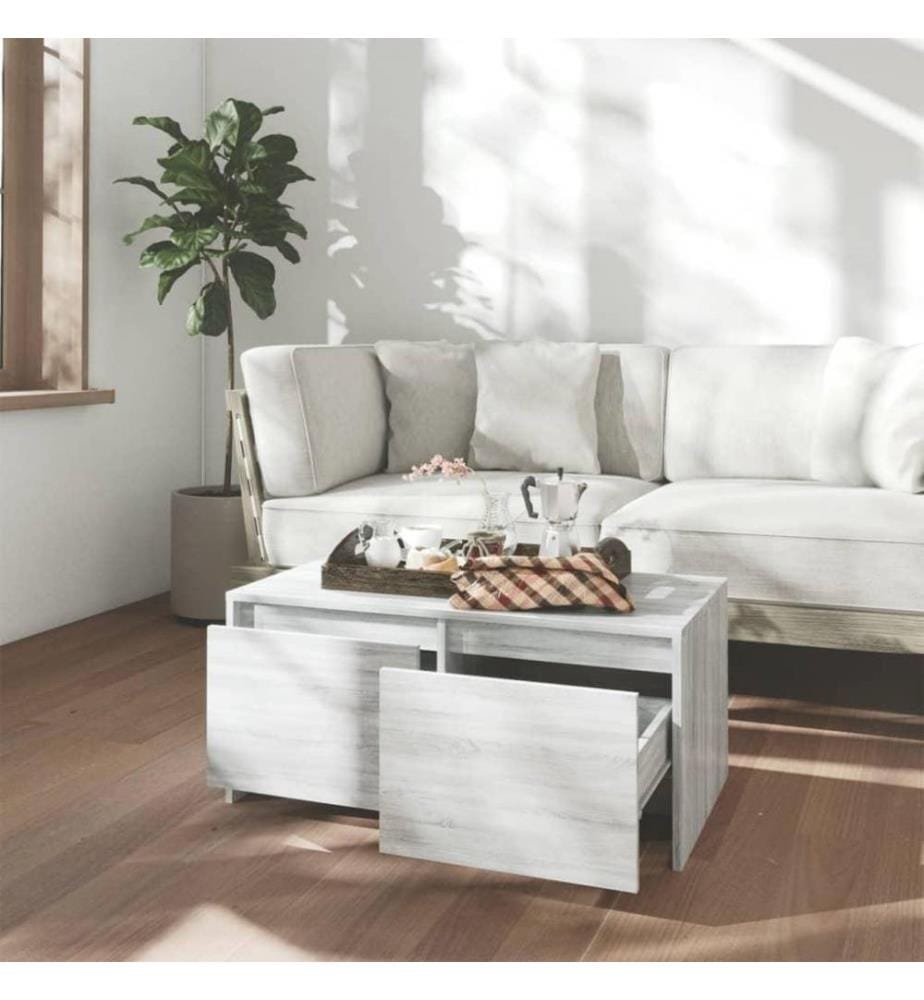 Couchtisch Grau Sonoma 90x50x41,5 cm Holzwerkstoff