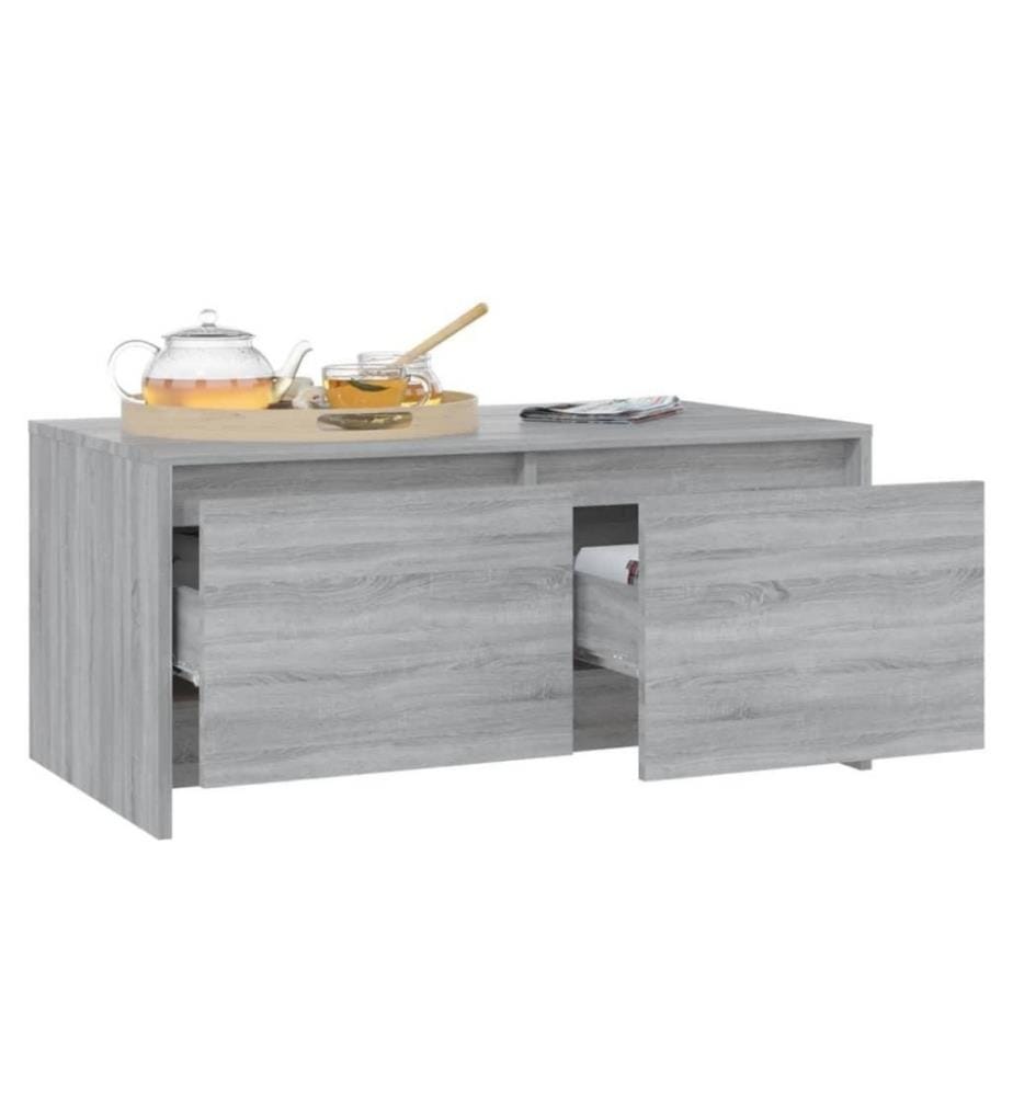 Couchtisch Grau Sonoma 90x50x41,5 cm Holzwerkstoff