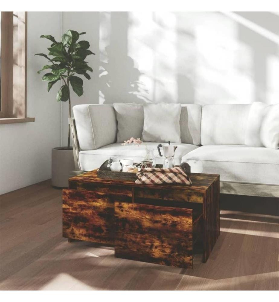 Couchtisch Räuchereiche 90x50x41,5 cm Holzwerkstoff