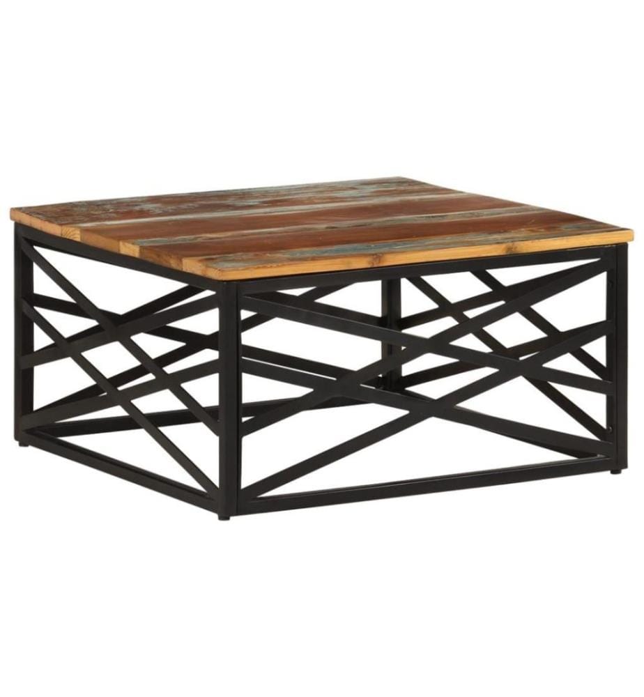 Couchtisch 68x68x35 cm Altholz Massiv