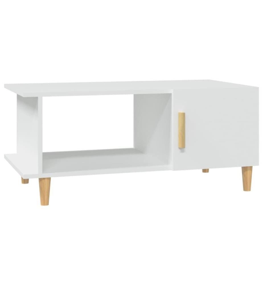 Couchtisch Weiss 90x50x40 cm Holzwerkstoff