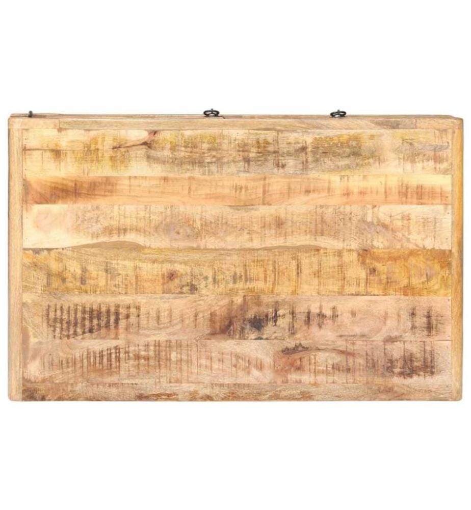 Couchtisch 90x60x29 cm Raues Mangoholz