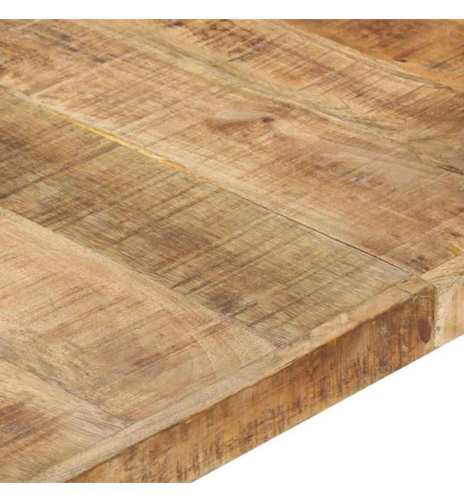 Couchtisch 140x140x40 cm Raues Mangoholz