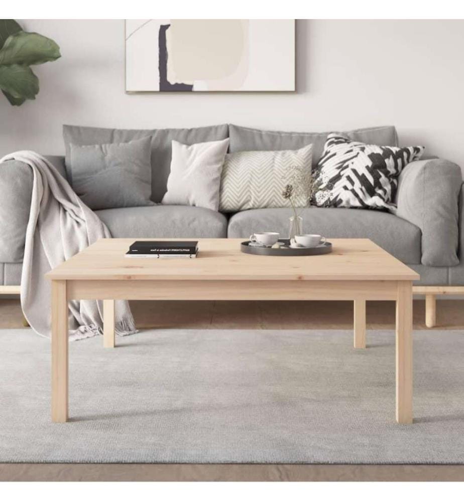 Couchtisch 100x100x40 cm Massivholz Kiefer
