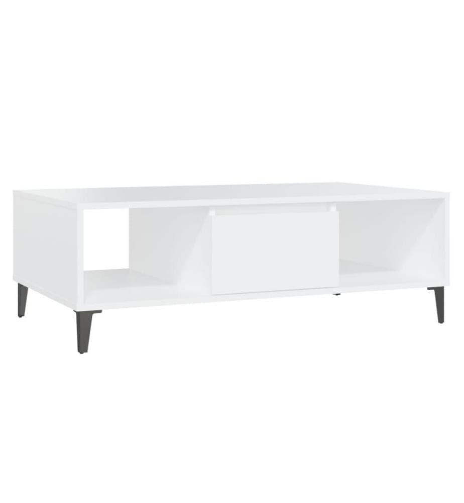 Couchtisch Weiss 103,5x60x35 cm Holzwerkstoff