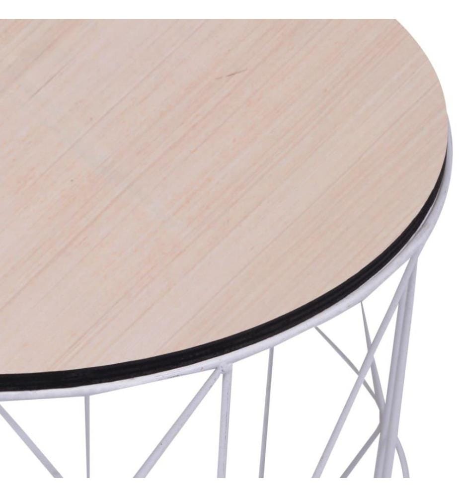 Couchtisch Weiss Ø 47 cm