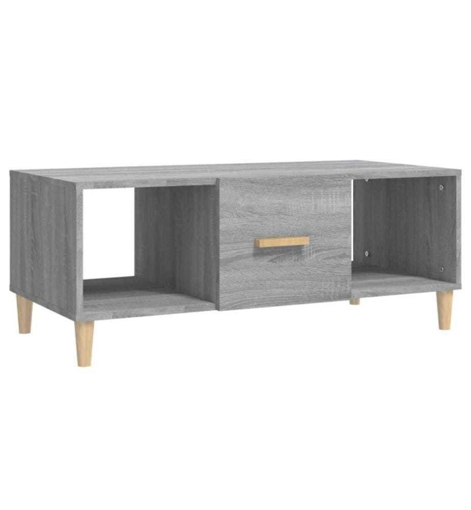 Couchtisch Grau Sonoma 102x50x40 cm Holzwerkstoff