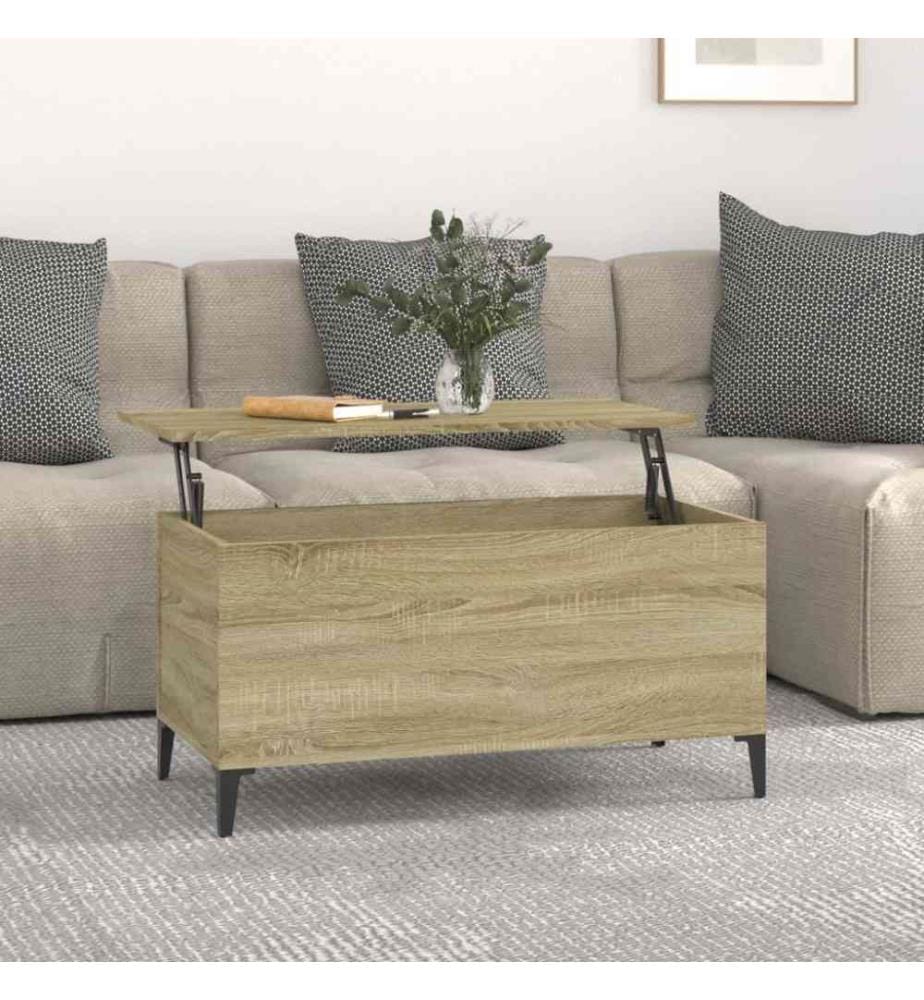 Couchtisch Sonoma-Eiche 90x44,5x45 cm Holzwerkstoff