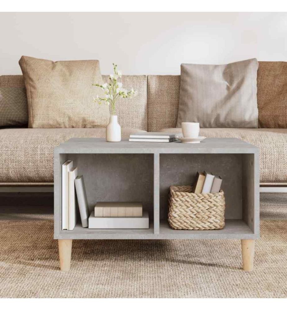 Couchtisch Betongrau 60x50x36,5 cm Holzwerkstoff