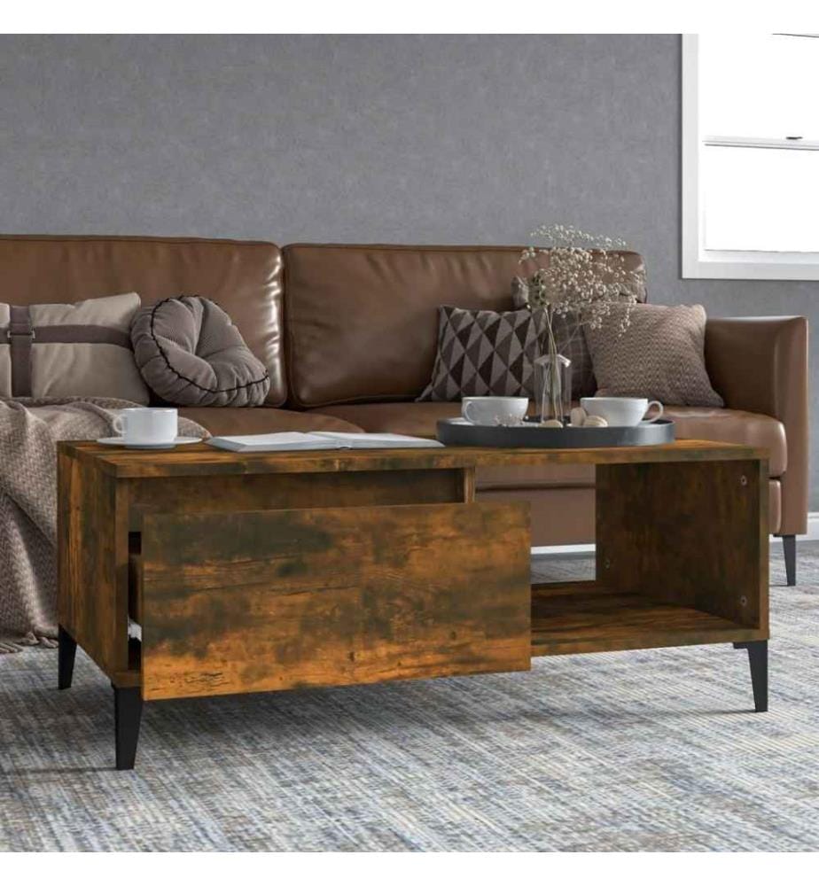 Couchtisch Räuchereiche 90x50x36,5 cm Holzwerkstoff