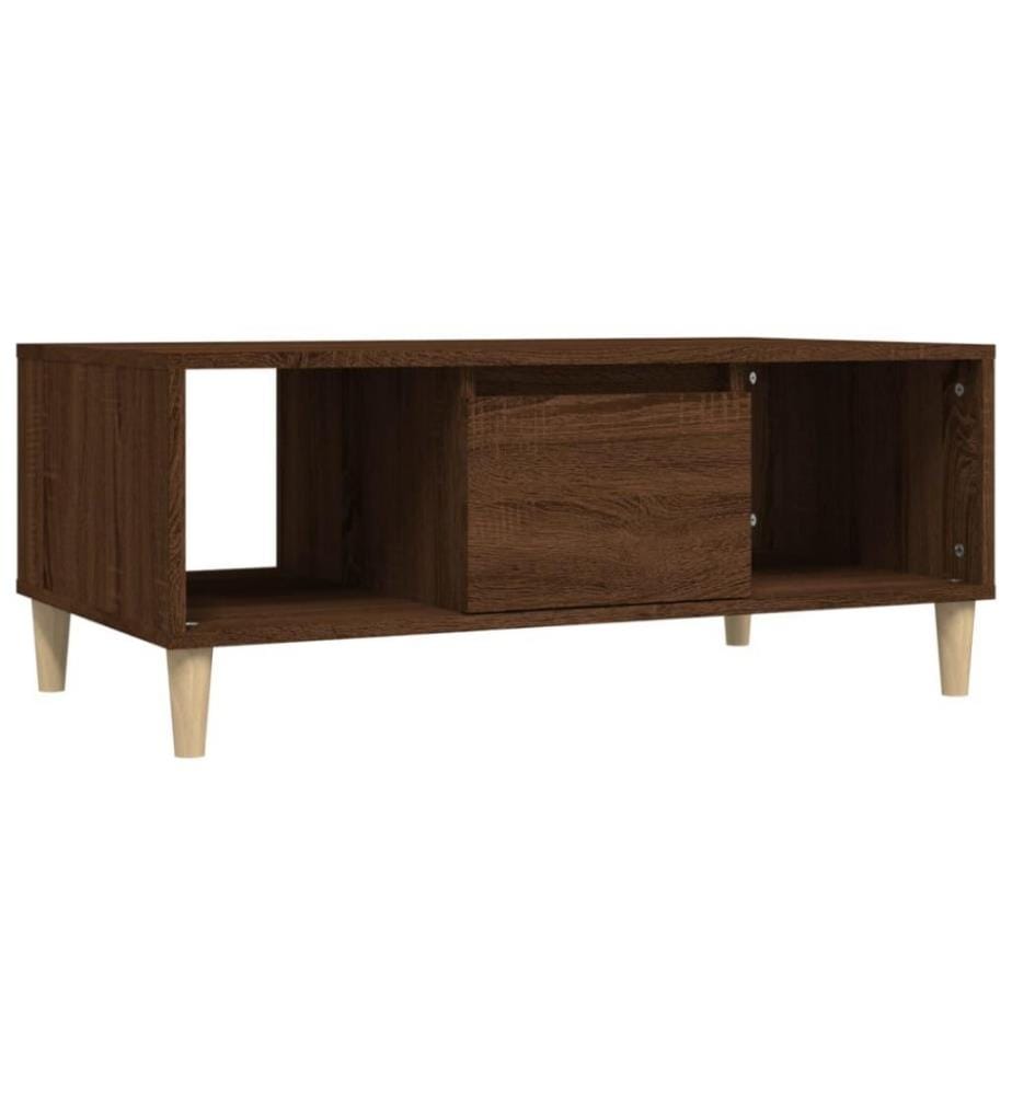 Couchtisch Braun Eichen-Optik 90x50x36,5 cm Holzwerkstoff