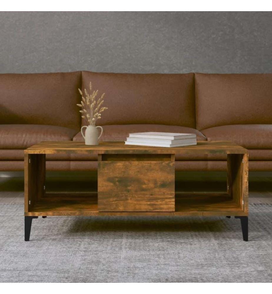 Couchtisch Räuchereiche 90x50x36,5 cm Holzwerkstoff