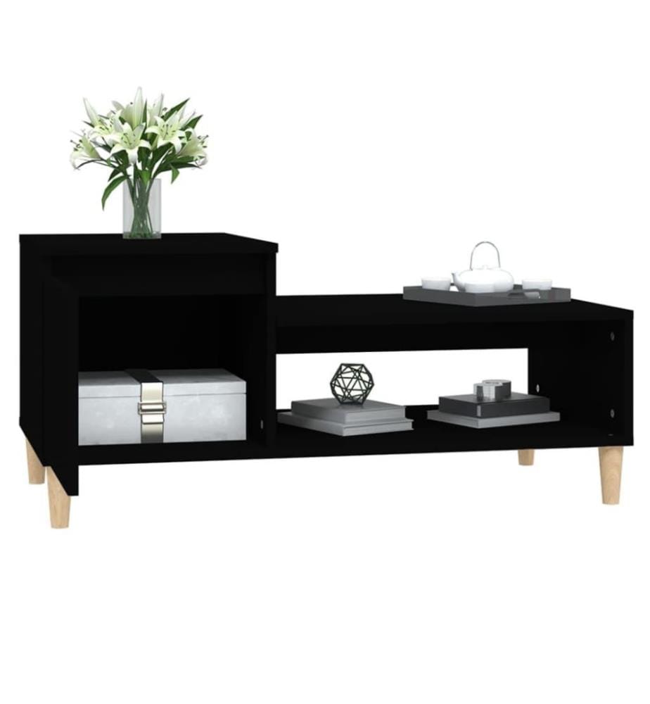 Couchtisch Schwarz 100x50x45 cm Holzwerkstoff