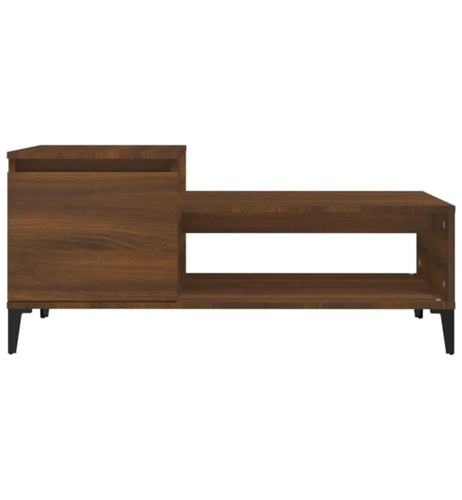 Couchtisch Braun Eichen-Optik 100x50x45 cm Holzwerkstoff