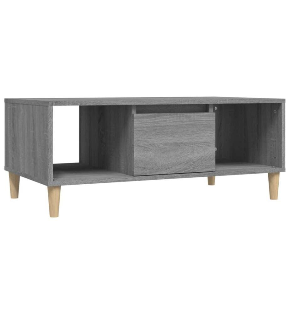 Couchtisch Grau Sonoma 90x50x36,5 cm Holzwerkstoff