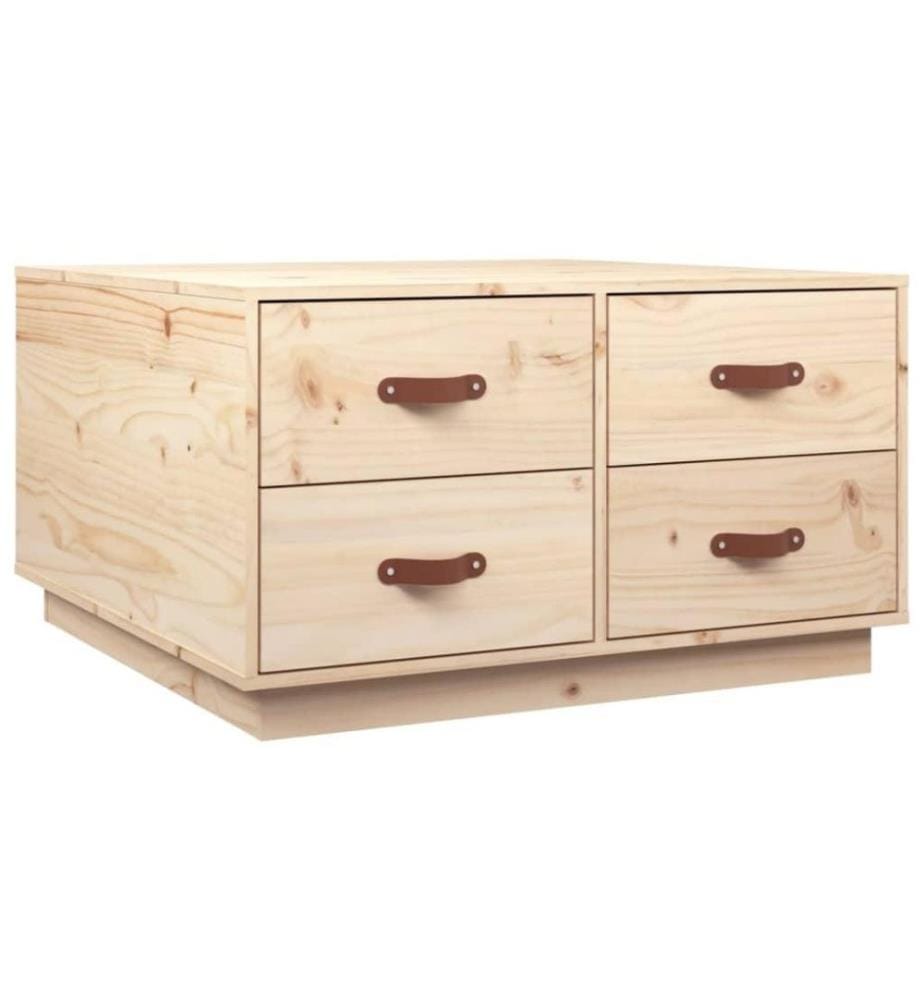 Couchtisch 80x80x45 cm Massivholz Kiefer