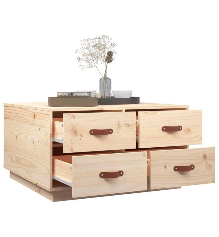 Couchtisch 80x80x45 cm Massivholz Kiefer