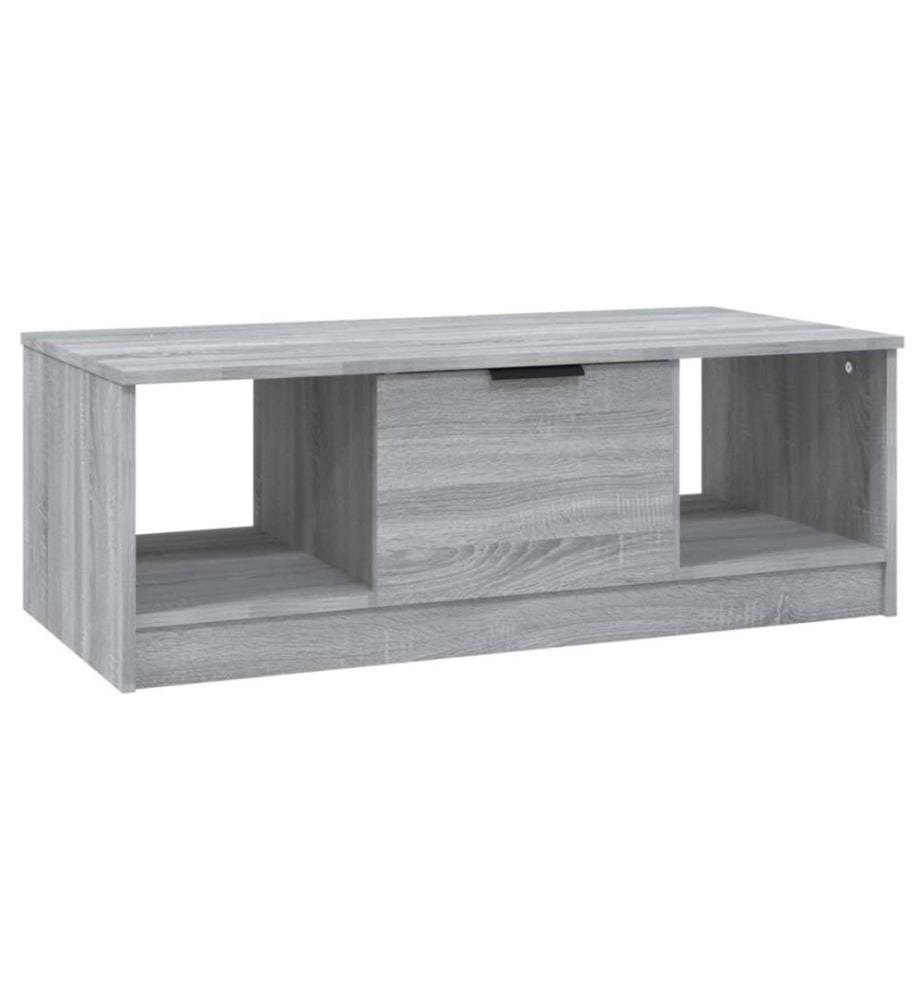 Couchtisch Grau Sonoma 102x50x36 cm Holzwerkstoff