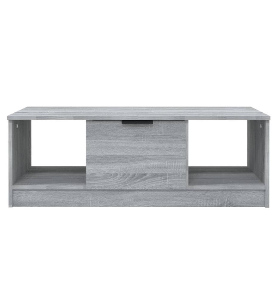 Couchtisch Grau Sonoma 102x50x36 cm Holzwerkstoff