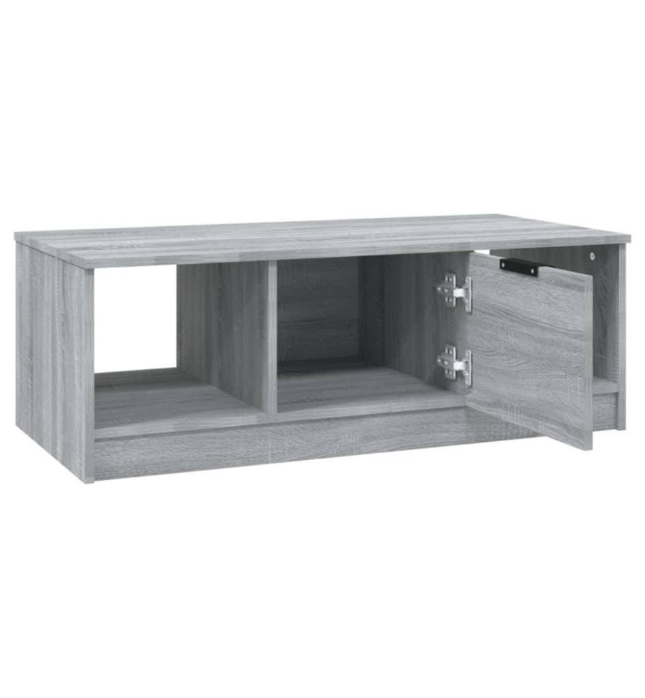 Couchtisch Grau Sonoma 102x50x36 cm Holzwerkstoff