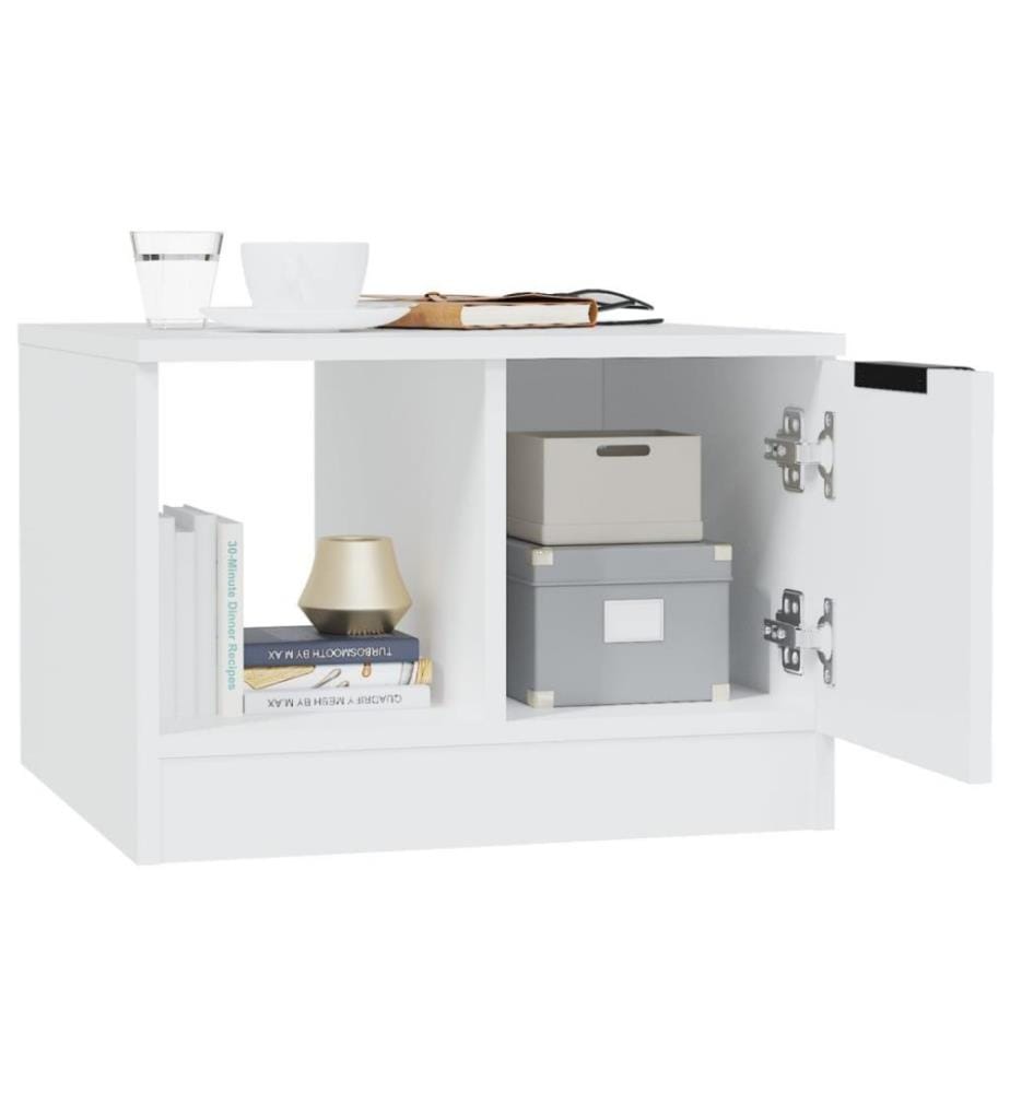 Couchtisch Weiss 50x50x36 cm Holzwerkstoff