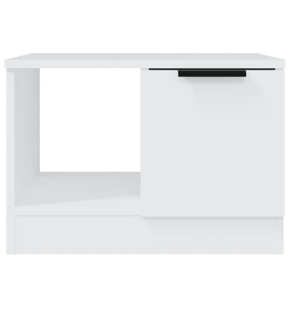 Couchtisch Weiss 50x50x36 cm Holzwerkstoff
