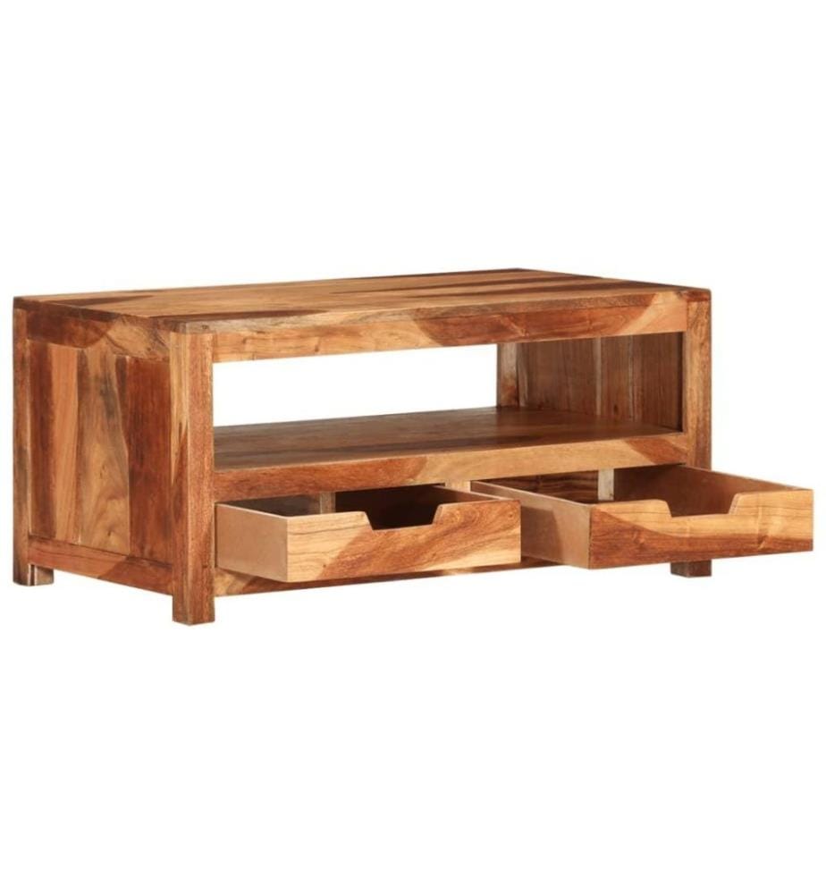 Table basse 84x49x40 cm Bois d'acacia massif