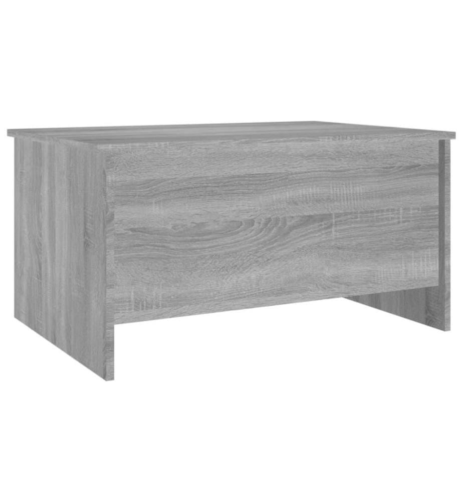 Table basse Sonoma gris 80x55,5x41,5 cm Bois d'ingénierie