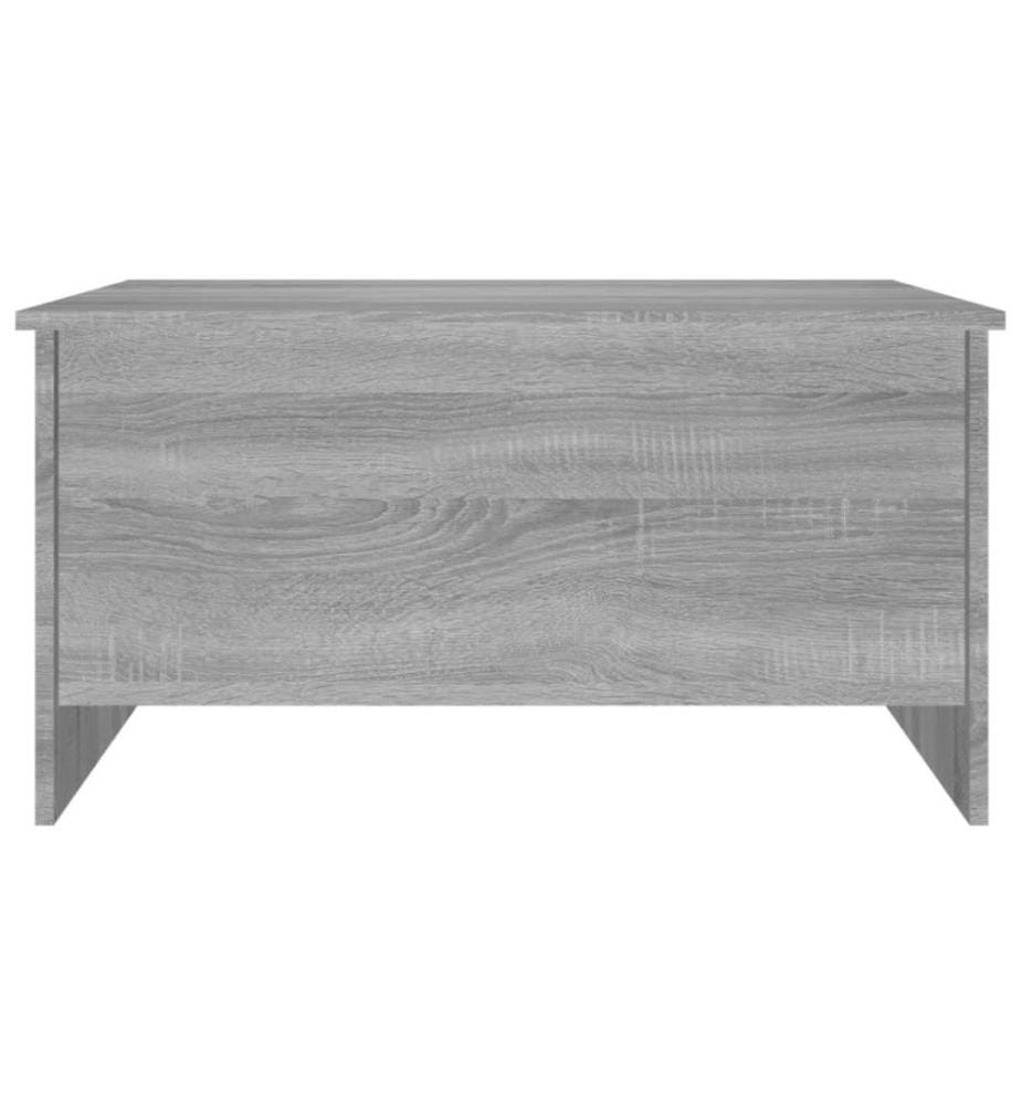 Table basse Sonoma gris 80x55,5x41,5 cm Bois d'ingénierie
