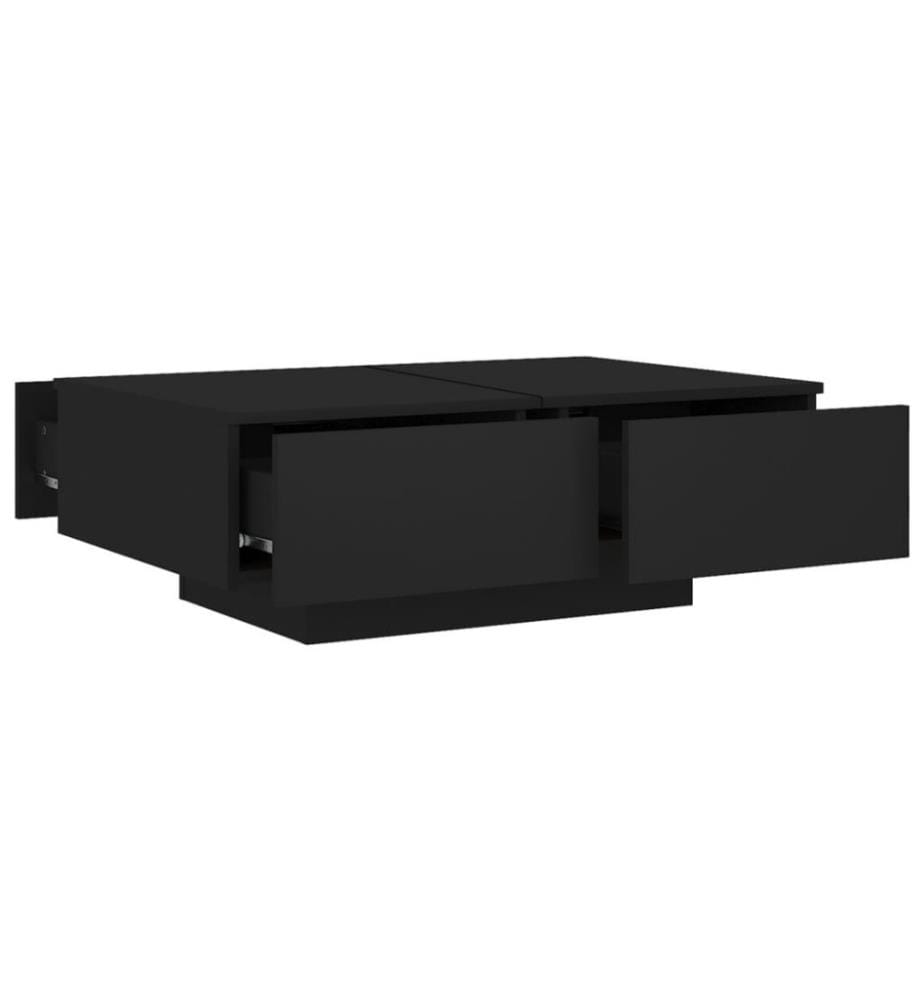 Couchtisch Schwarz 90x60x31 cm Holzwerkstoff