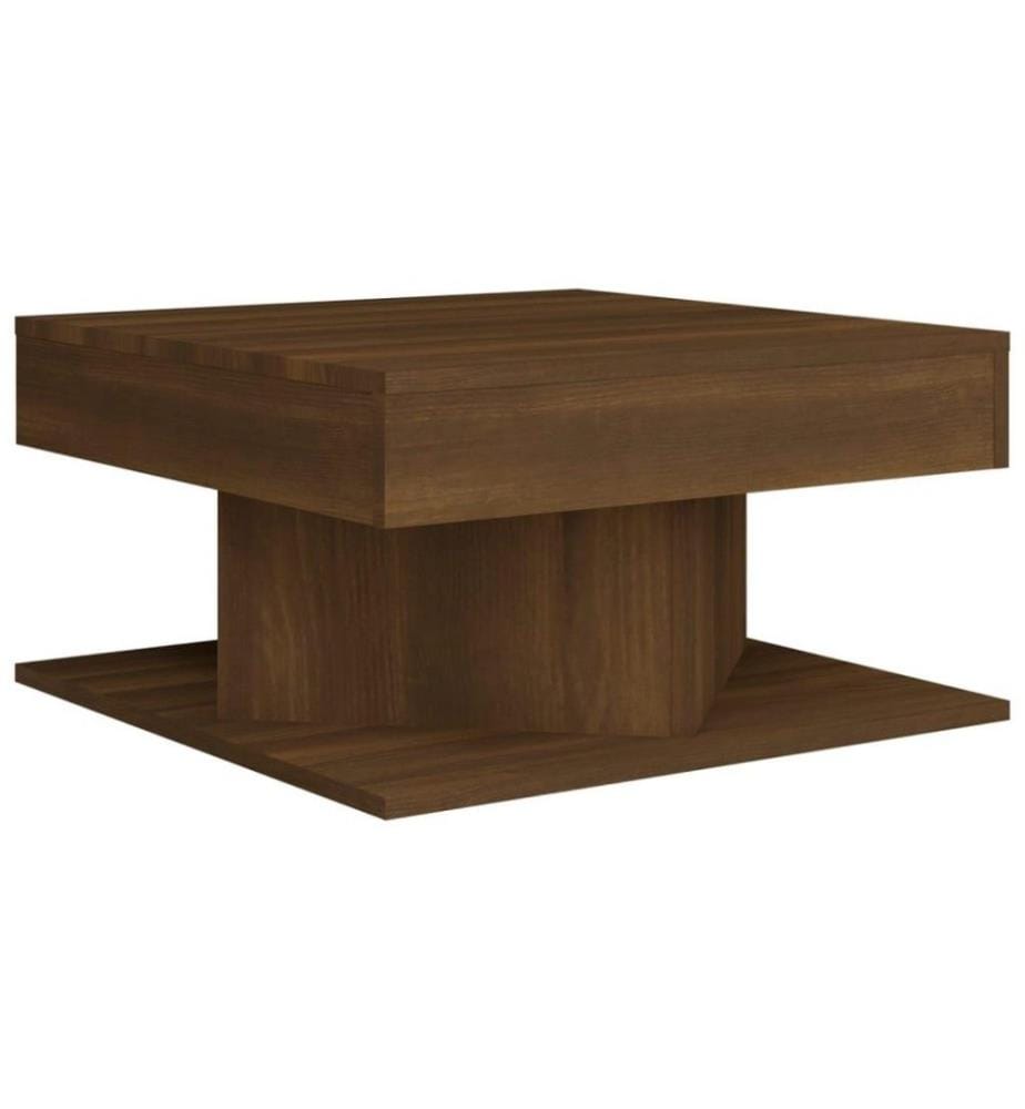 Couchtisch Braun Eichen-Optik 57x57x30 cm Holzwerkstoff