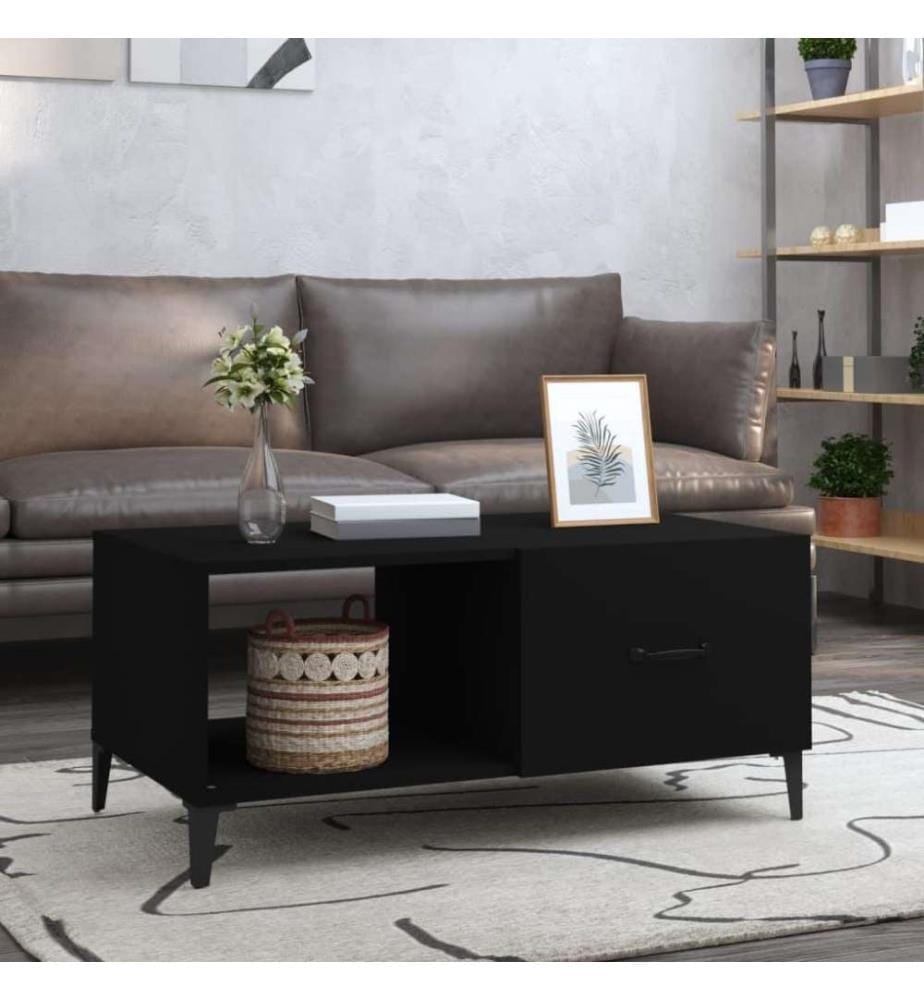 Couchtisch Schwarz 90x50x40 cm Holzwerkstoff