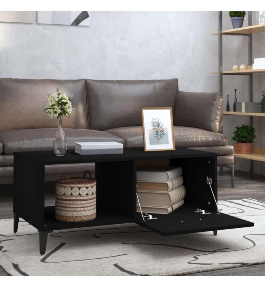 Couchtisch Schwarz 90x50x40 cm Holzwerkstoff