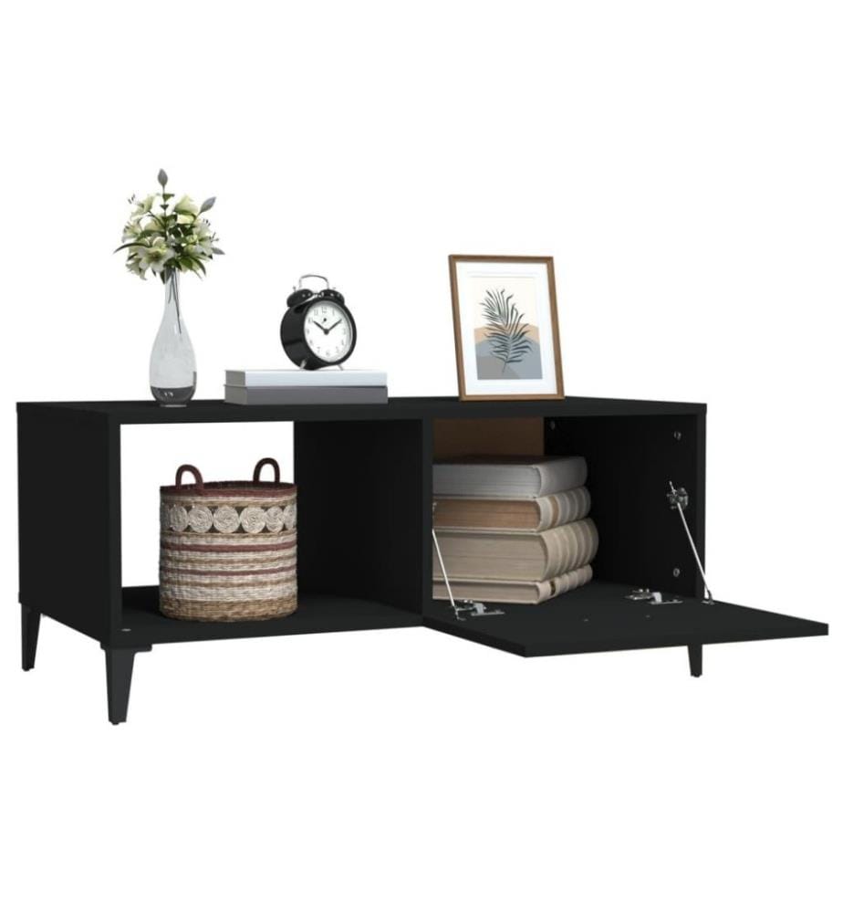 Couchtisch Schwarz 90x50x40 cm Holzwerkstoff