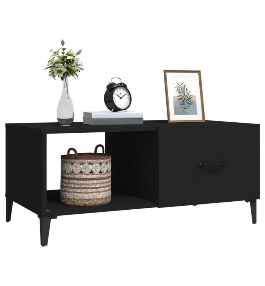 Couchtisch Schwarz 90x50x40 cm Holzwerkstoff