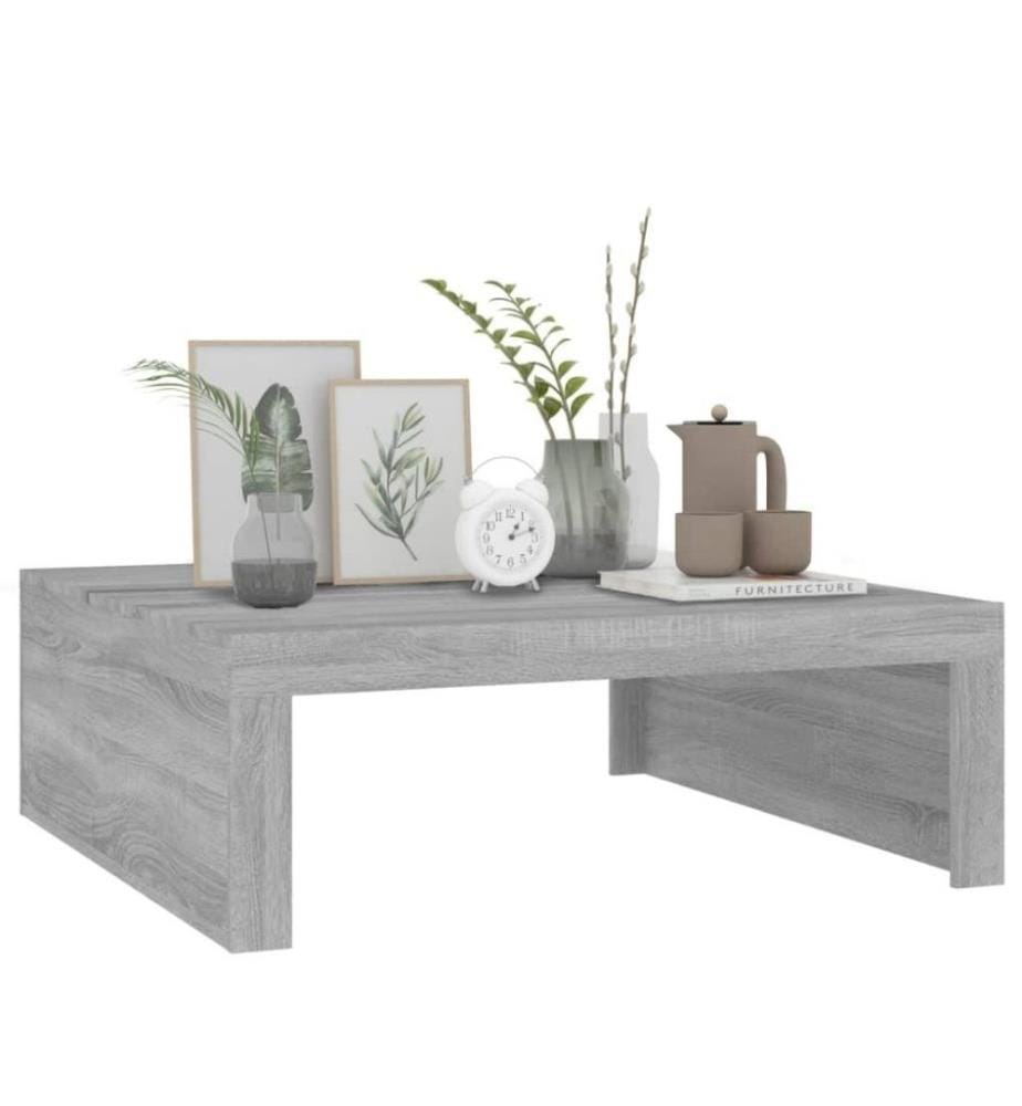 Couchtisch Grau Sonoma 100x100x35 cm Holzwerkstoff
