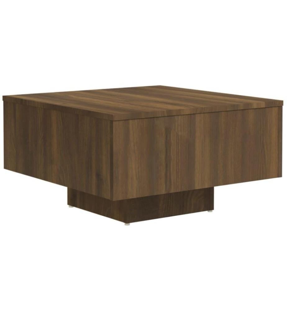 Couchtisch Braun Eichen-Optik 60x60x31,5 cm Holzwerkstoff