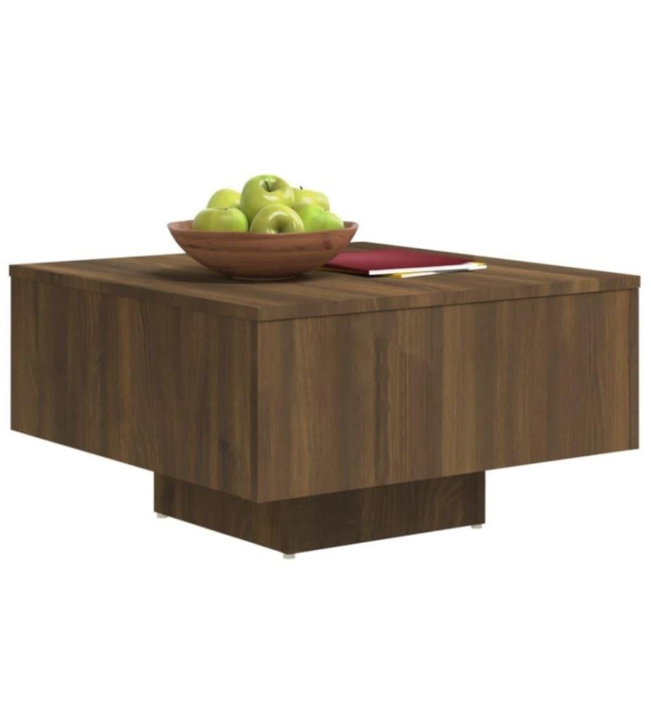 Couchtisch Braun Eichen-Optik 60x60x31,5 cm Holzwerkstoff