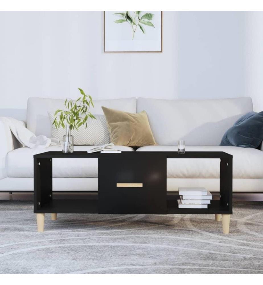 Couchtisch Schwarz 102x50x40 cm Holzwerkstoff