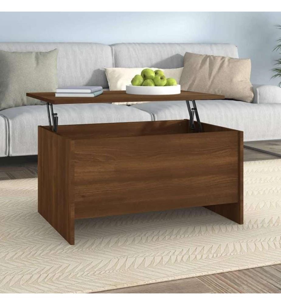 Couchtisch Braun Eichen-Optik 80x55,5x41,5 cm Holzwerkstoff