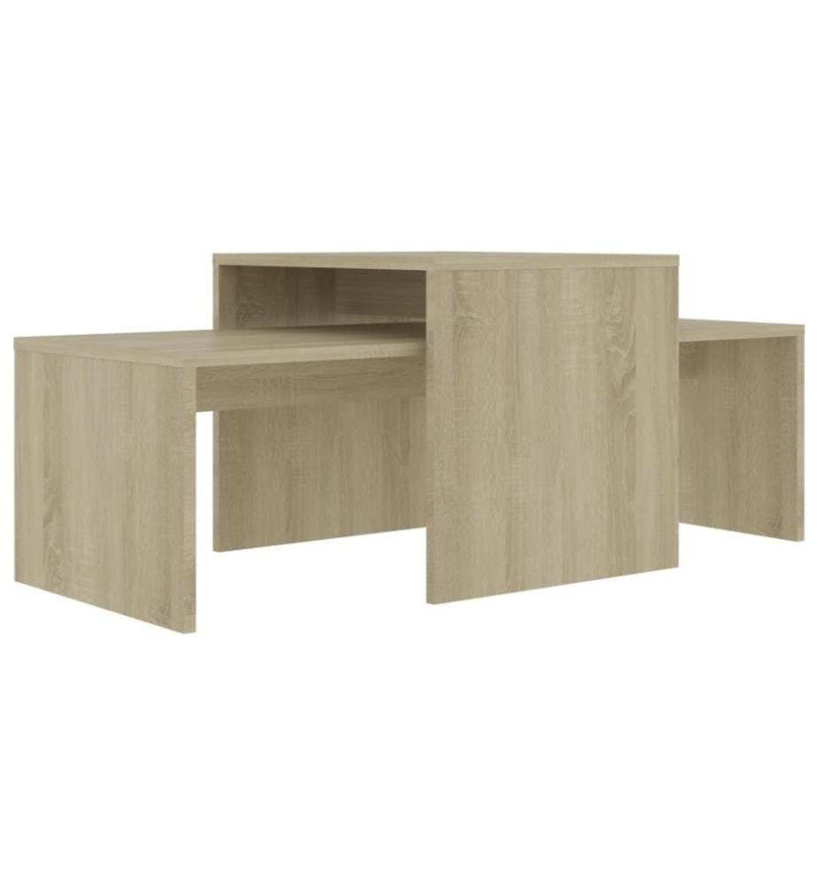 Couchtisch-Set Sonoma-Eiche 100x48x40 cm Holzwerkstoff