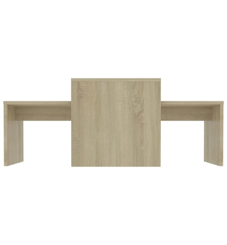 Couchtisch-Set Sonoma-Eiche 100x48x40 cm Holzwerkstoff